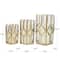 CosmoLiving by Cosmopolitan Gold Line & Diamond Hexagon Candle Lantern Set